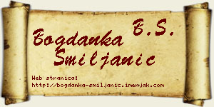 Bogdanka Smiljanić vizit kartica